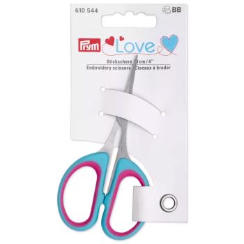 Prym Stickschere Prym Love, 10 cm, mint/pink 610544